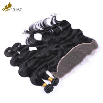 Mulheres Remy Extensões de Cabelo Humano 100% Brasileiro Com Fecho Frontal de renda