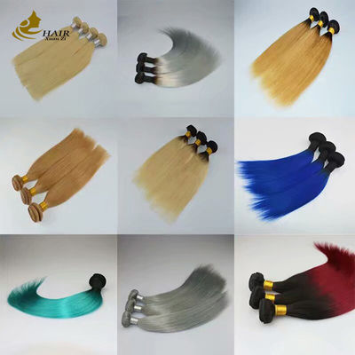 Lindo Verde Ombre Extensões de Cabelo Humano 8 polegadas-30 polegadas