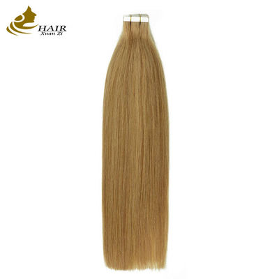 Indian Virgin Invisible Tape em extensões Remy Perucas em grande