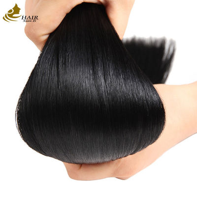 Banda Invisível Negra em Extensões de Cabelo Unilaterais 100g Extensões de Cabelo Humano Virgem