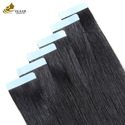 Banda Invisível Negra em Extensões de Cabelo Unilaterais 100g Extensões de Cabelo Humano Virgem