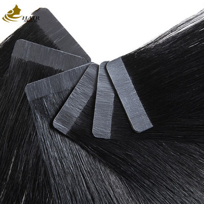 Banda Invisível Negra em Extensões de Cabelo Unilaterais 100g Extensões de Cabelo Humano Virgem