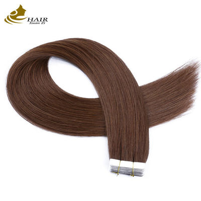 Platina loira 20 polegadas extensões de fita de cabelo humano virgem