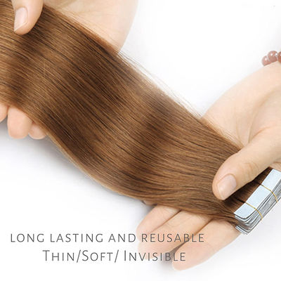 24 polegadas de fita homônima sem costura em extensões preto OEM