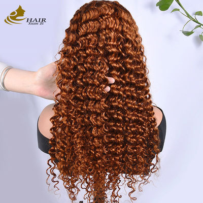 Perucas personalizadas de cabelo humano de Borgonha Afro Kinky Curly Style