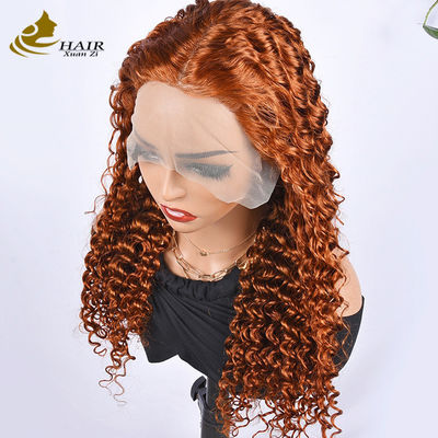 Perucas personalizadas de cabelo humano de Borgonha Afro Kinky Curly Style