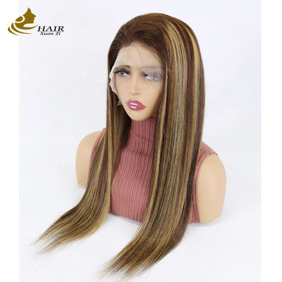 Perucas de cabelo humano personalizadas castanho respirável