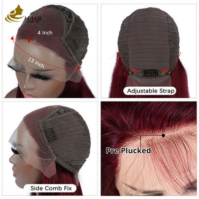 130% Densidade Perucas personalizadas de cabelo humano preto natural 28 polegadas branqueado