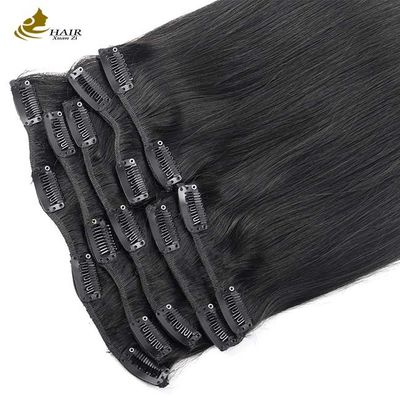 Remy 24 polegadas clip em extensões de cabelo 100% virgem em massa OEM