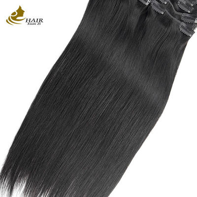 Cabelo Longo Direito Brasileiro Tecido Preto Auburn Cabelos Humanos em Pacotes