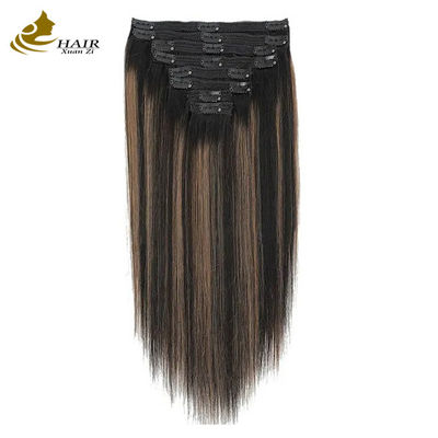 Clip Directo Invisível Em Extensões de Cabelo Ponytail Humano Cor de Piano