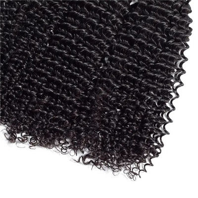 Texturas encaracoladas Afro Kinky Bundles Virgin Wavy Human Hair Bundles Weft