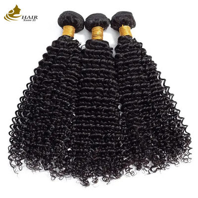 Texturas encaracoladas Afro Kinky Bundles Virgin Wavy Human Hair Bundles Weft