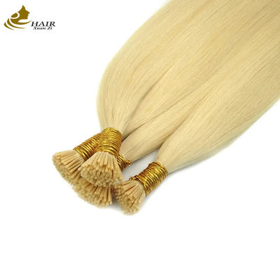 OEM Keratina I Tip Extensões de cabelo pré-enxertadas 50 fios/pacote