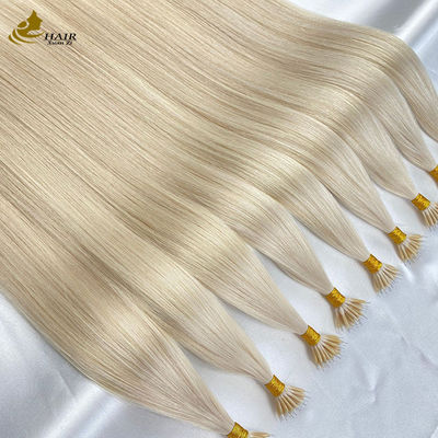 Anel Nano de 18 polegadas Extensões de Cabelo Humano Queratina U Tip Custom