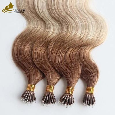 ODM Nano Extensões de Cabelo Pré-Enxertadas 100% Cabelo Humano Corpo Wave Extensões de Cabelo Humano