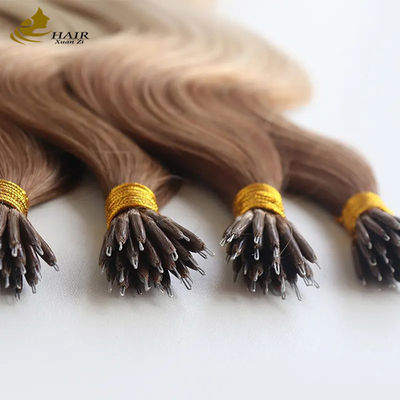 ODM Nano Extensões de Cabelo Pré-Enxertadas 100% Cabelo Humano Corpo Wave Extensões de Cabelo Humano