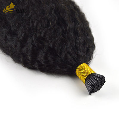 Micro Loop Flat Prebonded Extensões de Cabelo Perversos Direitos Virgem Cabelo humano