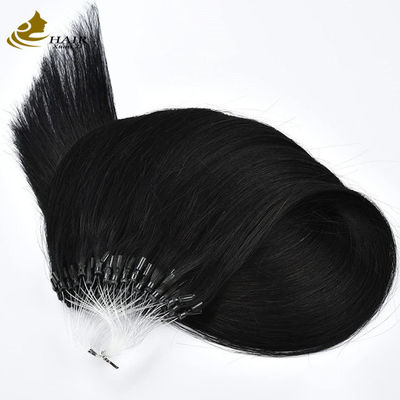 Extensões de cabelo humano nano pre-ligadas retas Microrings Extensões OEM
