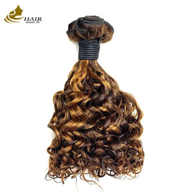 P1B 27 Duplo desenho de cabelo feixes de rizos 20 polegadas corpo de onda peruca