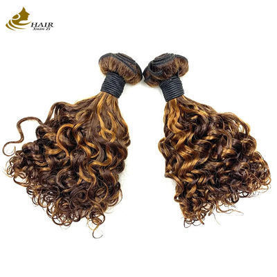 P1B 27 Duplo desenho de cabelo feixes de rizos 20 polegadas corpo de onda peruca