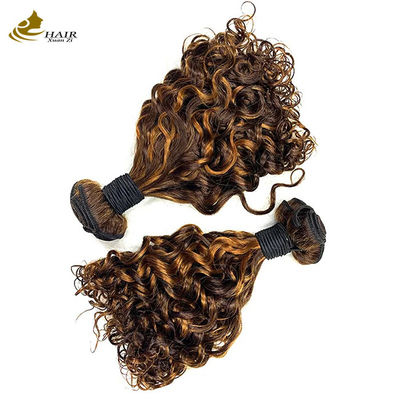 P1B 27 Duplo desenho de cabelo feixes de rizos 20 polegadas corpo de onda peruca