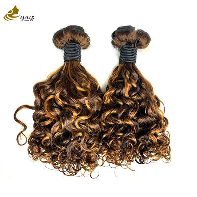 P1B 27 Duplo desenho de cabelo feixes de rizos 20 polegadas corpo de onda peruca
