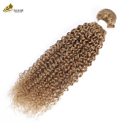 27 Tecido de cor Sombra Extensões de cabelo humano Virgem encaracolada 100g/pacote