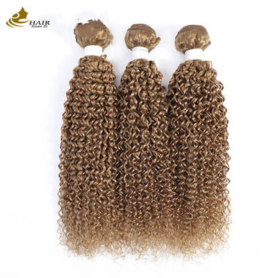 27 Tecido de cor Sombra Extensões de cabelo humano Virgem encaracolada 100g/pacote