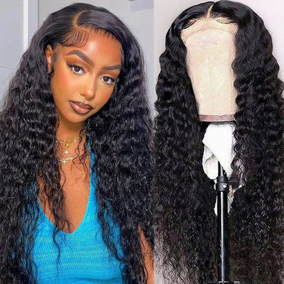 Perucas de cabelo humano personalizadas, sem cola, textura curvilínea, preteridos.