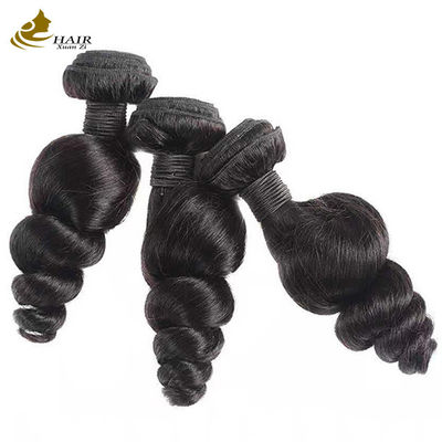 Wave solto de cabelo humano brasileiro Natural Extensões de cabelo preto