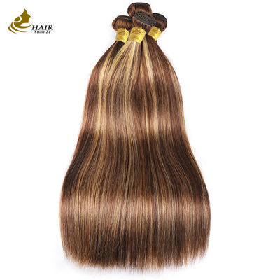 Piano 4/27 Ombre Extensões de cabelo humano destacam feixes de cabelo humano