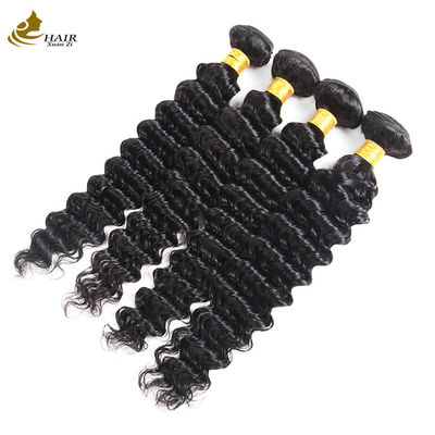 Venda direta de fábrica de cabelo humano virgem brasileira 1b Color Deep Wave Hair Bundle