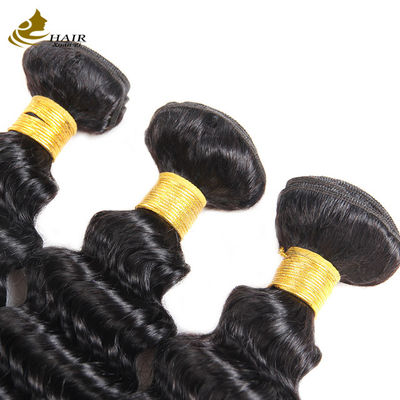 Venda direta de fábrica de cabelo humano virgem brasileira 1b Color Deep Wave Hair Bundle