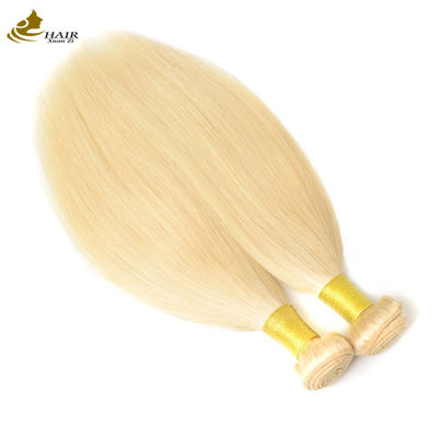 Venda direta de fábrica de cabelo humano virgem brasileira 613# Blonde Hair Straight Bundle