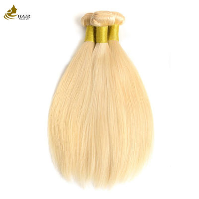 Venda direta de fábrica de cabelo humano virgem brasileira 613# Blonde Hair Straight Bundle