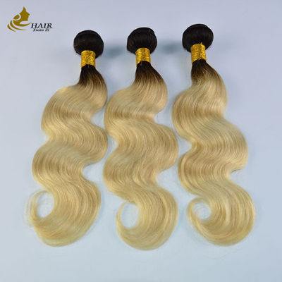 613 Blonde Virgin Human Hair Bundles Weft Extensions With Closure Com Envio Rápido