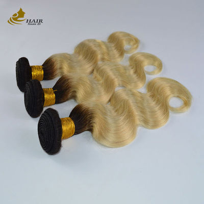 613 Blonde Virgin Human Hair Bundles Weft Extensions With Closure Com Envio Rápido