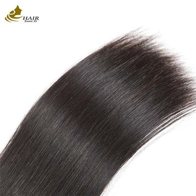 Fábrica Fabricante Tecelagem de seda recta, cuticulada, virgem, alinhada, feixes de cabelo humano brasileiro