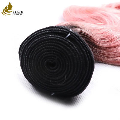 Preço da fábrica Cabelo humano virgem indiano 1b/Corpo cor-de-rosa