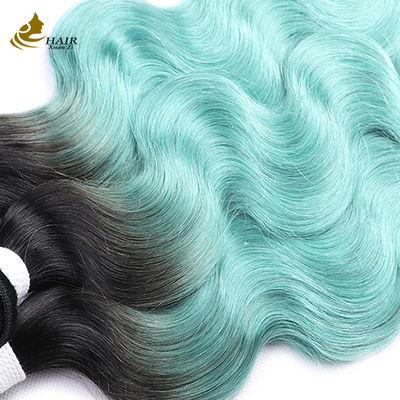 Venda direta de fábrica Velocidade do cabelo humano virgem vietnamita 1b/Bundle de cabelo liso azul