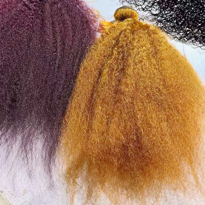 Atacado Ombre Extensões de Cabelo Humano Brasileiro Kinky Estreito Yaki Cabelo Tecido Pacotes