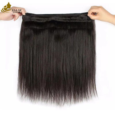 Cabelo de tecido humano virgem Remy Cabelo em feixe Direito Duplo Desenhado Preto Natural