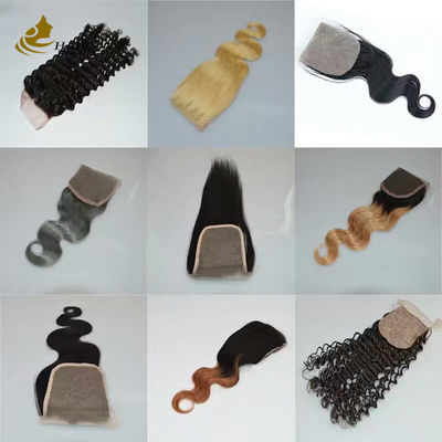 Cheap Straight Chinese Virgin Human Hair 4X4 13*4 Fechamento de renda