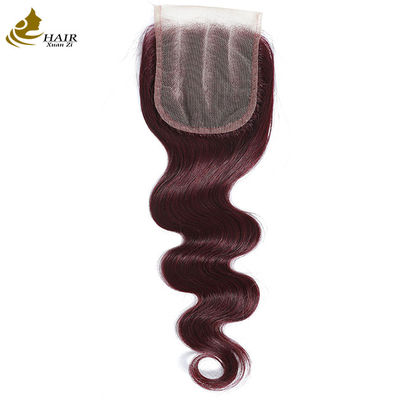 Virgin Ombre 99j Corpo Wave cabelo humano renda fechamento com cabelo de bebê