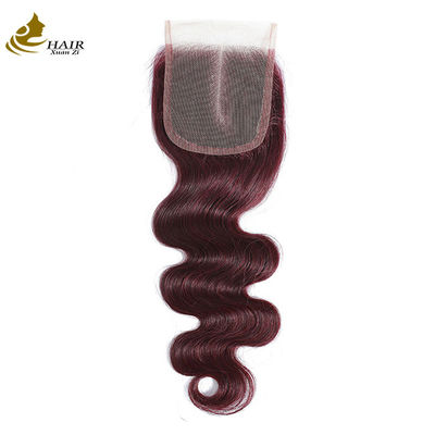 Virgin Ombre 99j Corpo Wave cabelo humano renda fechamento com cabelo de bebê