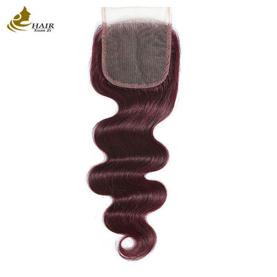 Virgin Ombre 99j Corpo Wave cabelo humano renda fechamento com cabelo de bebê