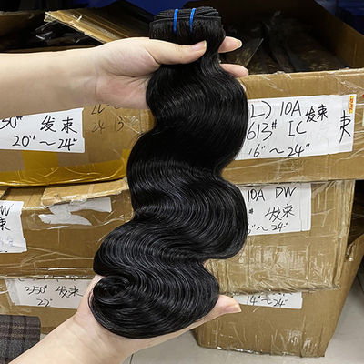 100% de cabelo brasileiro não processado Venda por atacado de cabelo humano virgem Body Wave