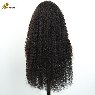 Atacado Transparente 13X4 renda Frente Curl Kinky Virgin Brasil Peruca de Cabelo Humano