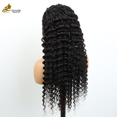 Atacado Transparente 13X4 renda Frente Curl Kinky Virgin Brasil Peruca de Cabelo Humano